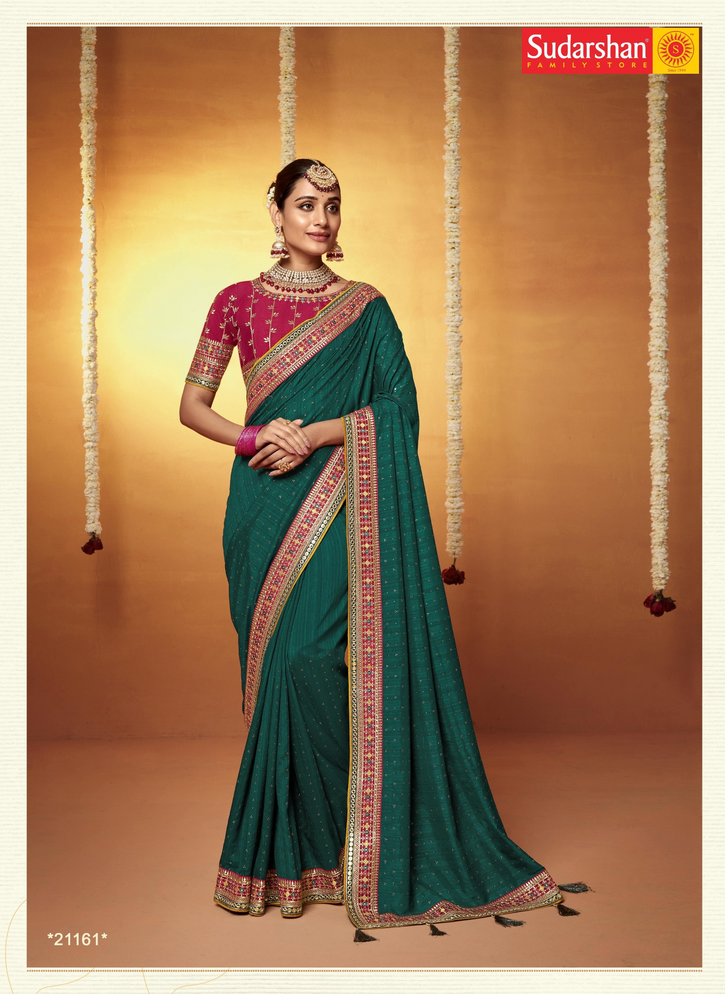 Embroidery Work Saree