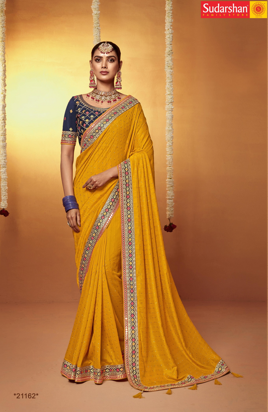 Embroidery Work Saree