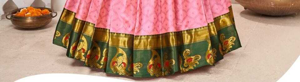 New Semi Stitiched Banarasi Lehenga Choli