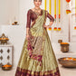 New Semi Stitiched Banarasi Lehenga Choli