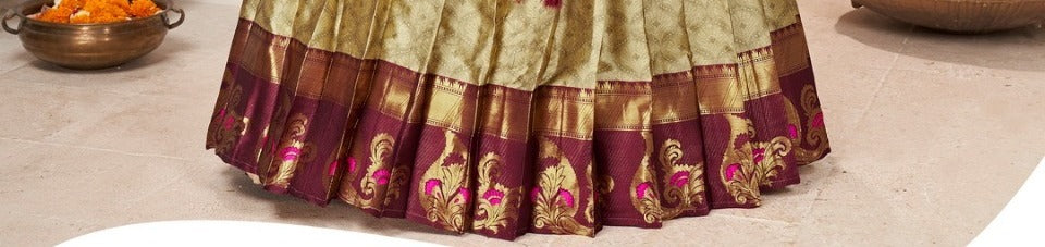 New Semi Stitiched Banarasi Lehenga Choli