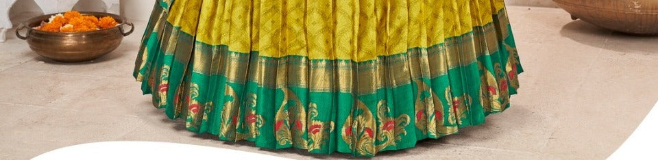 New Semi Stitiched Banarasi Lehenga Choli