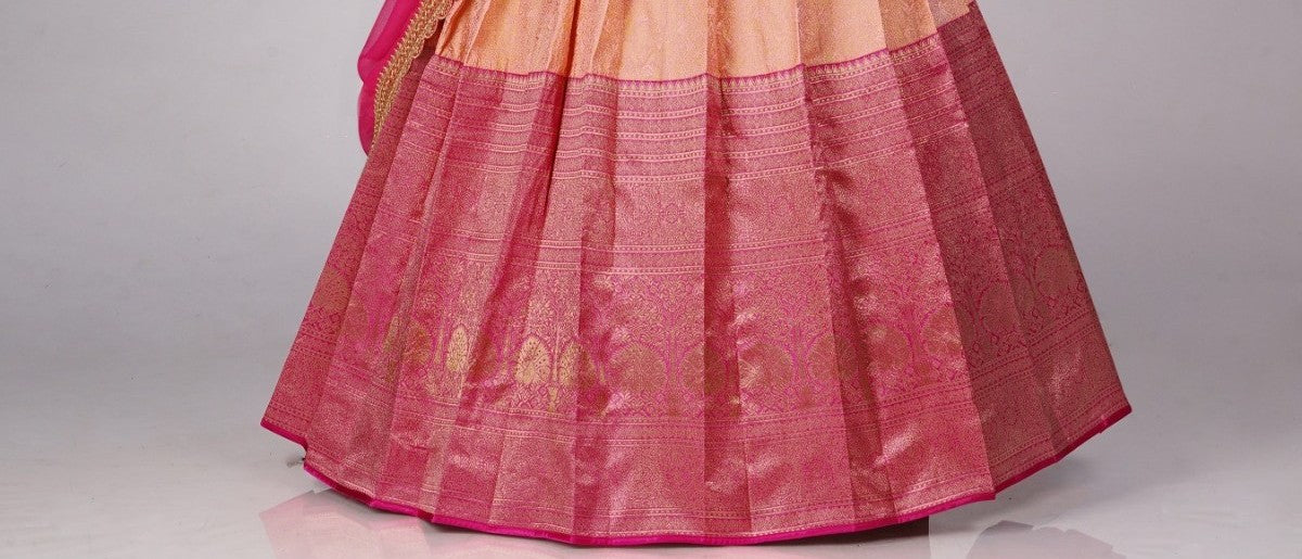 New Semi Stitiched Banarasi Lehenga Choli