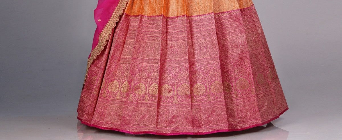 New Semi Stitiched Banarasi Lehenga Choli