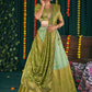 New Semi Stitiched Banarasi Lehenga Choli