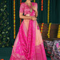 New Semi Stitiched Banarasi Lehenga Choli