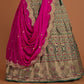 New Semi Stitiched Banarasi Lehenga Choli