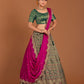 New Semi Stitiched Banarasi Lehenga Choli