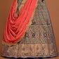 New Semi Stitiched Banarasi Lehenga Choli