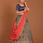 New Semi Stitiched Banarasi Lehenga Choli