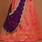 New Semi Stitiched Banarasi Lehenga Choli