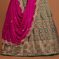 New Semi Stitiched Banarasi Lehenga Choli