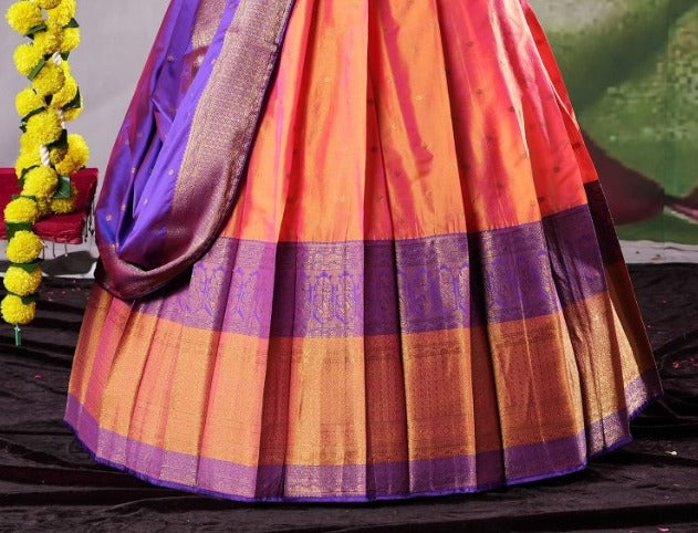 New Semi Stitiched Banarasi Lehenga Choli