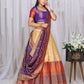 New Semi Stitiched Banarasi Lehenga Choli