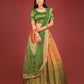 New Semi Stitiched Banarasi Lehenga Choli