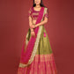 New Semi Stitiched Banarasi Lehenga Choli