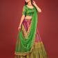 New Semi Stitiched Banarasi Lehenga Choli