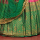 New Semi Stitiched Banarasi Lehenga Choli