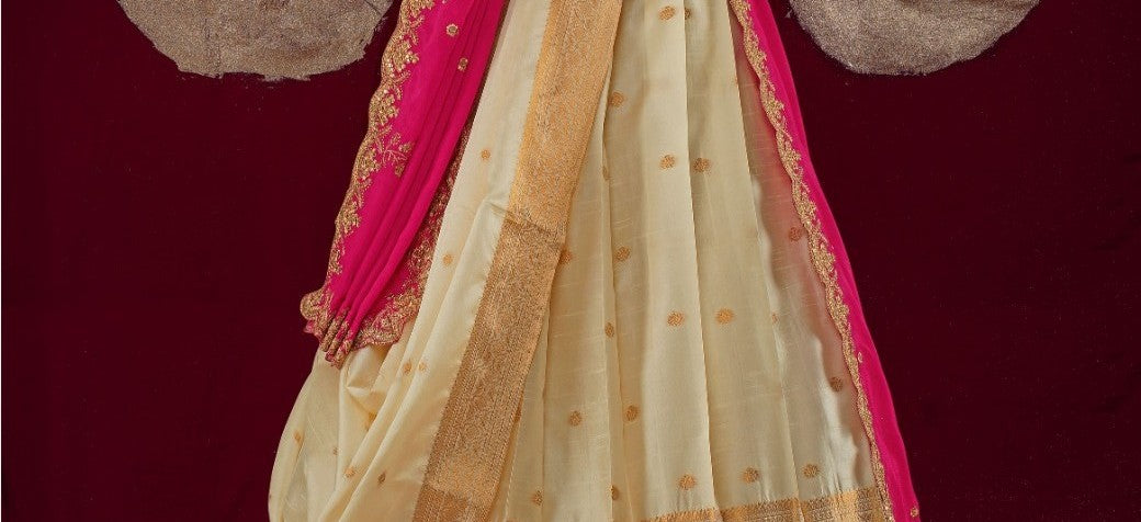 New Semi Stitiched Banarasi Lehenga Choli