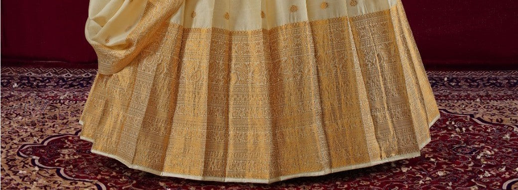 New Semi Stitiched Banarasi Lehenga Choli