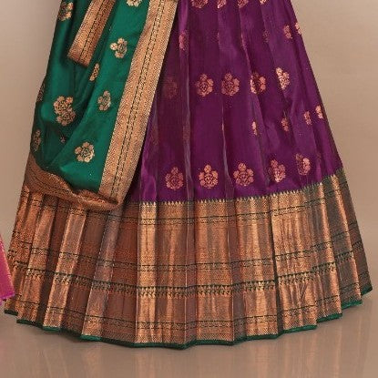 New Semi Stitiched Banarasi Lehenga Choli