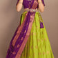 New Semi Stitiched Banarasi Lehenga Choli