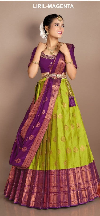 New Semi Stitiched Banarasi Lehenga Choli