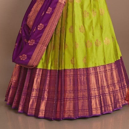 New Semi Stitiched Banarasi Lehenga Choli