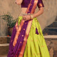 New Semi Stitiched Banarasi Lehenga Choli