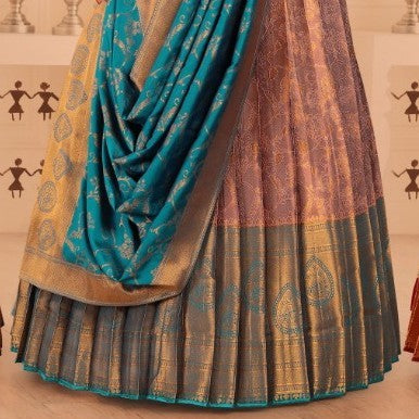 New Semi Stitiched Banarasi Lehenga Choli