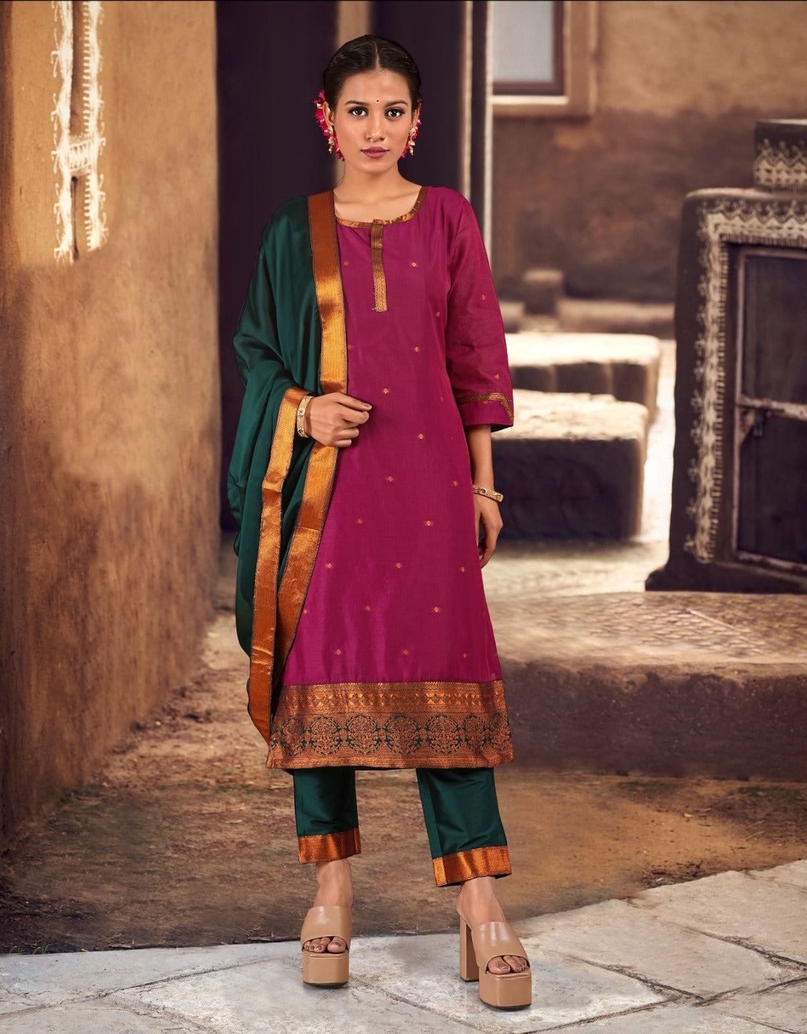 Ready Made Straight Cut Salwar Suits