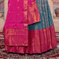 New Semi Stitiched Banarasi Lehenga Choli