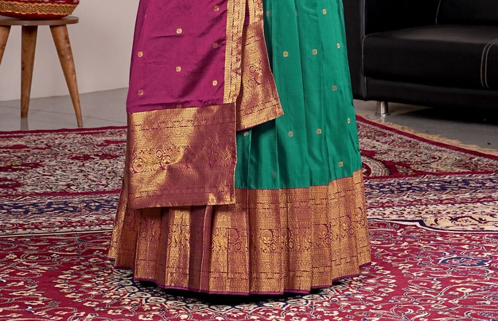 New Semi Stitiched Banarasi Lehenga Choli