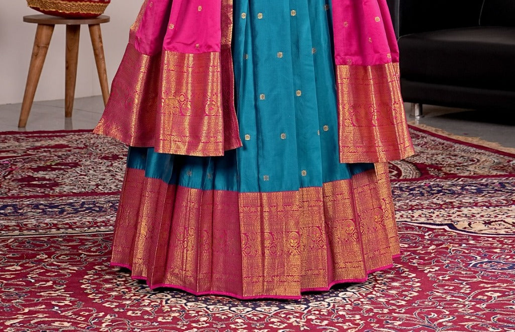 New Semi Stitiched Banarasi Lehenga Choli