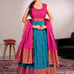 New Semi Stitiched Banarasi Lehenga Choli