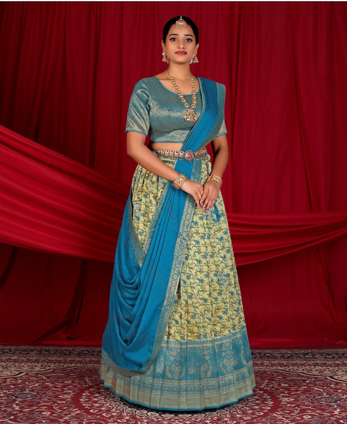 Latest Semi Stitched Banarasi Lehenga Choli