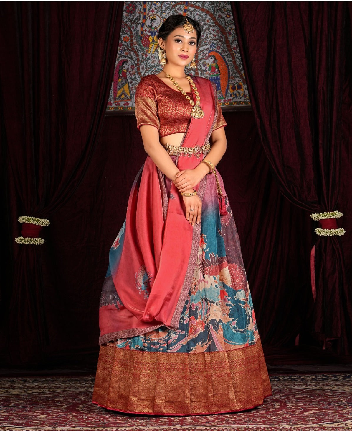 Latest Semi Stitched Banarasi Lehenga Choli