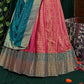 New Semi Stitiched Banarasi Lehenga Choli