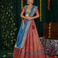 New Semi Stitiched Banarasi Lehenga Choli