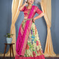 New Semi Stitiched Banarasi Lehenga Choli