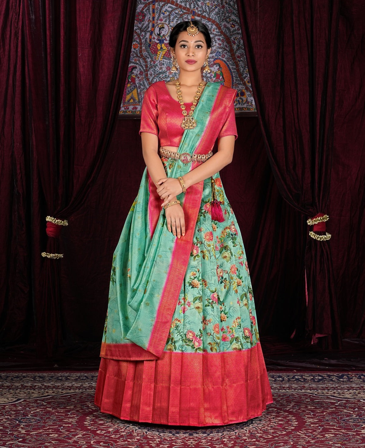 Latest Semi Stitched Banarasi Lehenga Choli