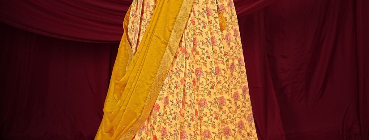 Latest Semi Stitched Banarasi Lehenga Choli