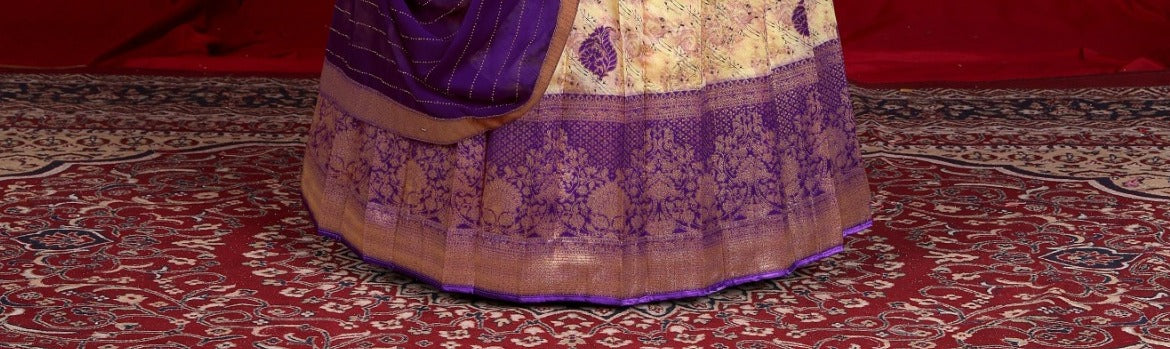 Latest Semi Stitched Banarasi Lehenga Choli