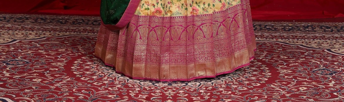 Latest Semi Stitched Banarasi Lehenga Choli