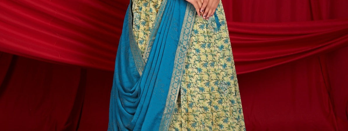 Latest Semi Stitched Banarasi Lehenga Choli