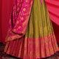 New Semi Stitiched Banarasi Lehenga Choli