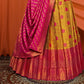 New Semi Stitiched Banarasi Lehenga Choli