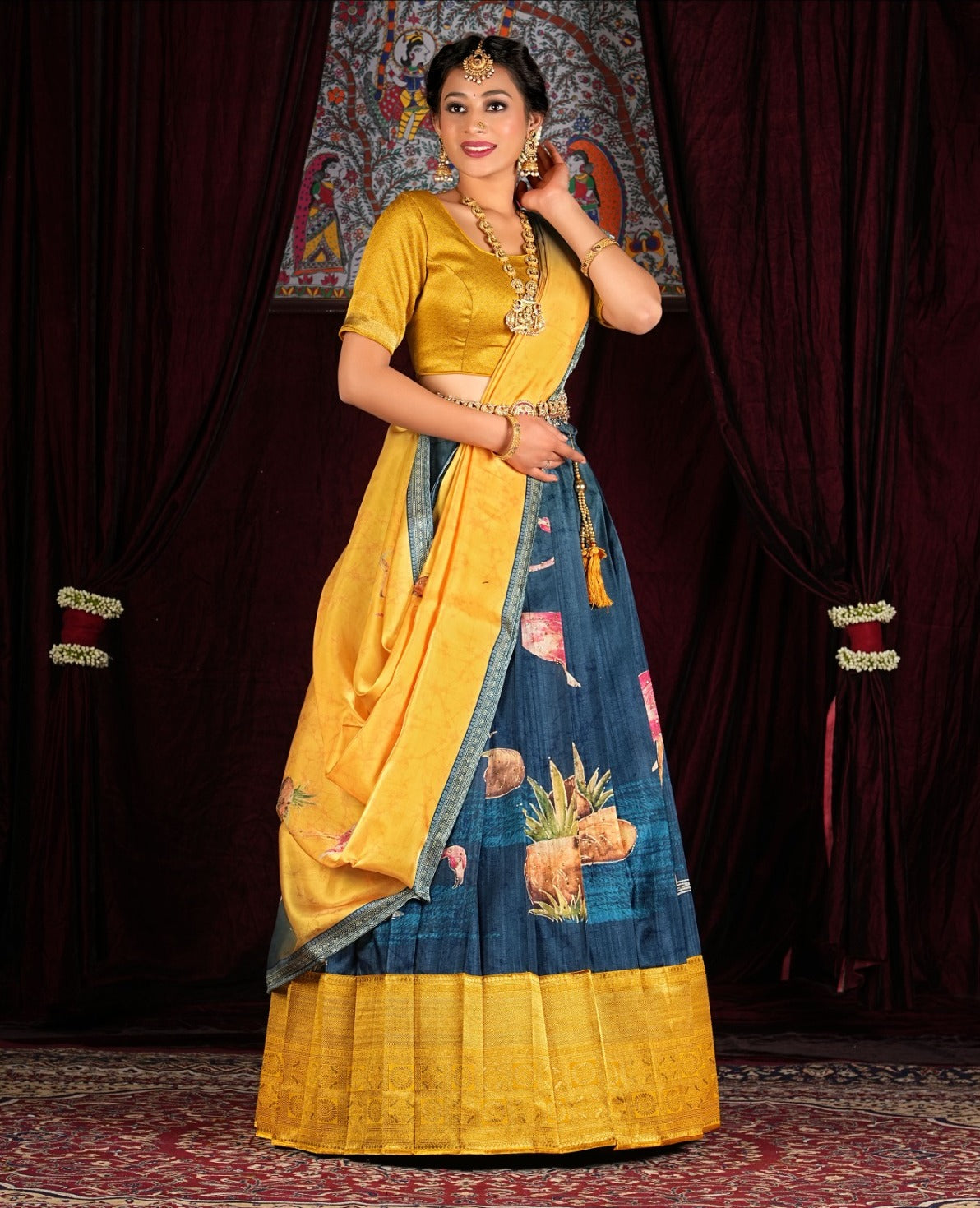 Latest Semi Stitched Banarasi Lehenga Choli