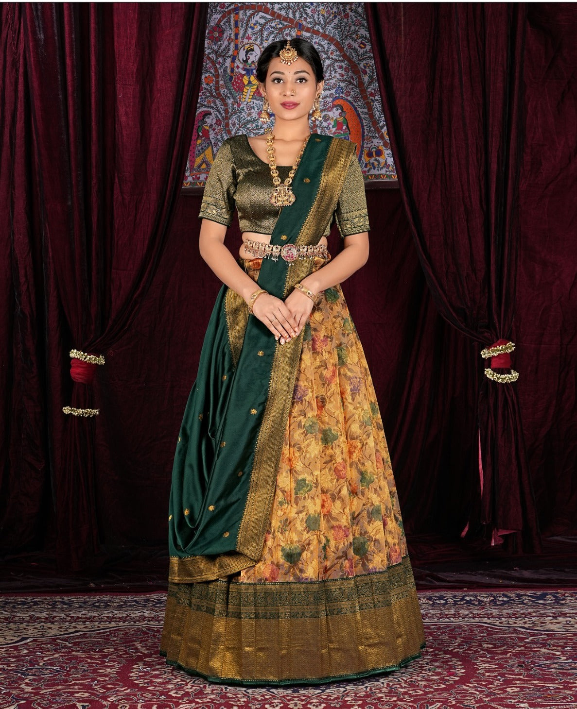 Latest Semi Stitched Banarasi Lehenga Choli