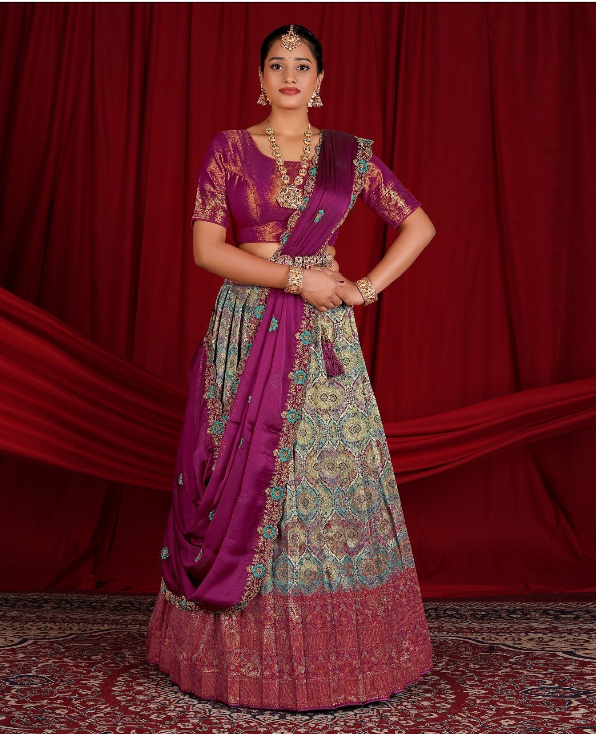 New Semi Stitiched Lehenga Choli